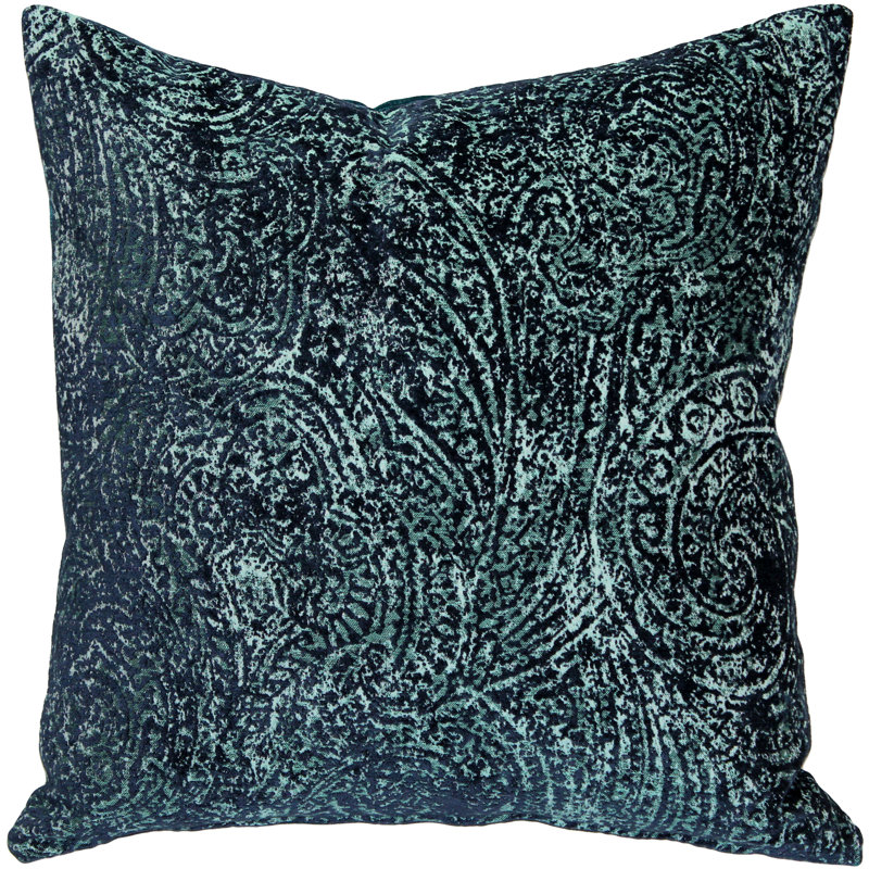 Coussin Visconti, Bleu, 17 po x 17 po