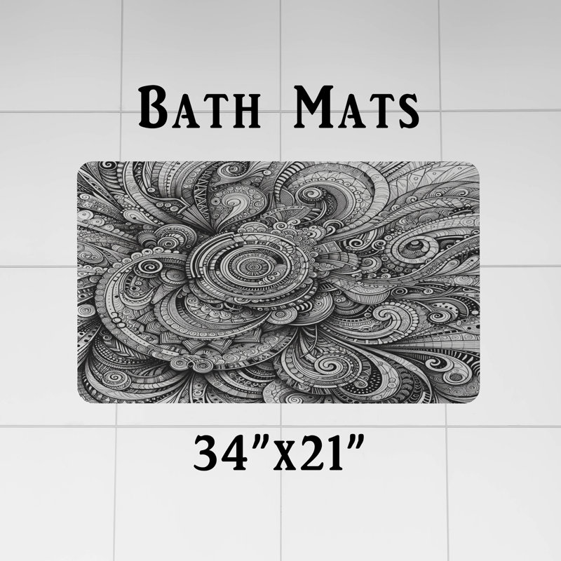 Harriett Abstract Shower Curtain, 72"H x 70"W