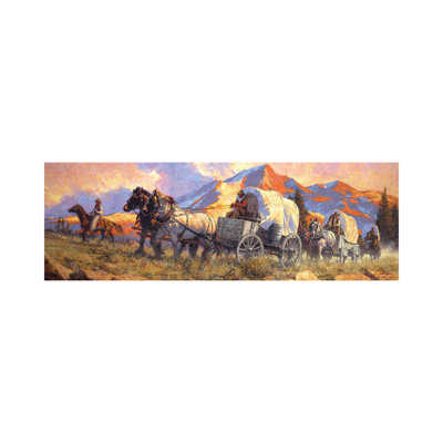 Rolling With The Big Teams by Joe Velazquez - Wrapped Canvas Panoramic Print