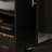 Black Recessed Kitchen Island, Movable With Wheels, Multi-Functional Storage, And Compatible With 10-Gallon Trash Cans For Added Practicality.-2118873775
