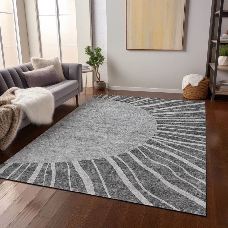 Tapis intérieur / extérieur Ayush, Rectangle 2 pi 6 po x 3 pi 10 po
