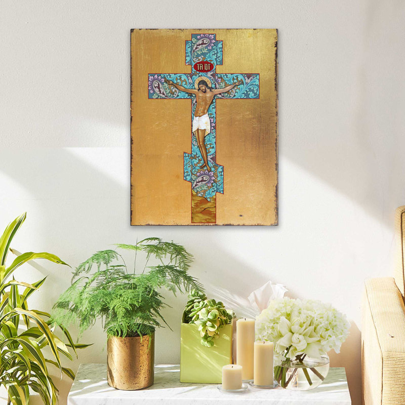de Jésus-Christ, peinture sur bois, L 18 po x H 24 po