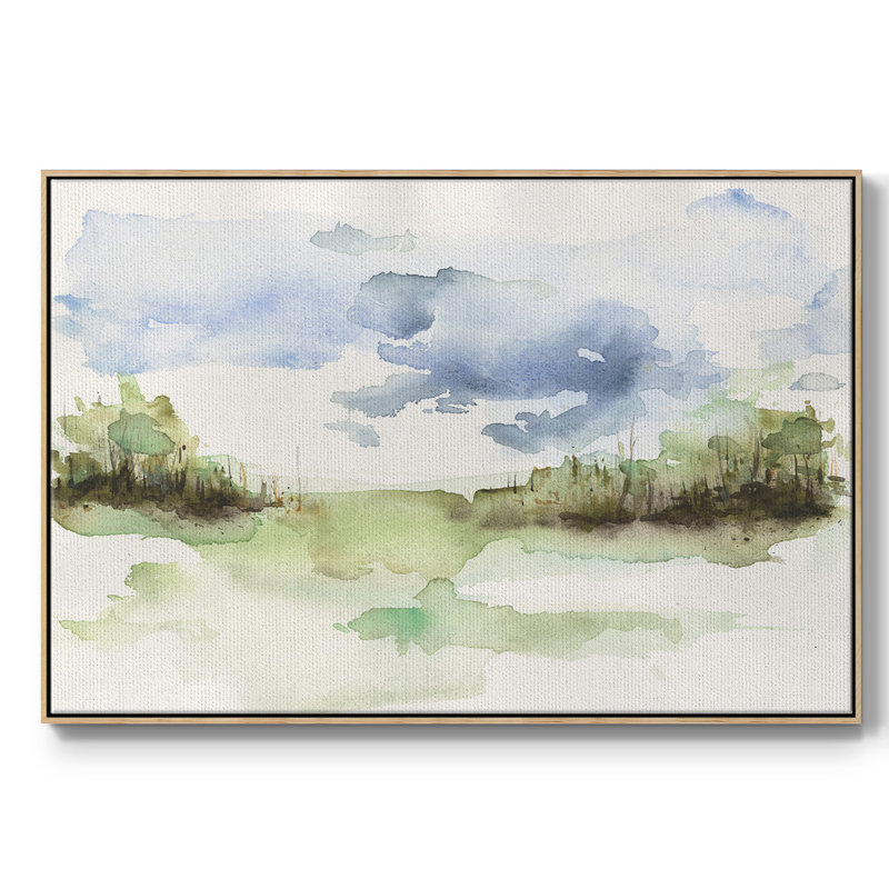 «Brush Thickets I», toile tendue avec châssis de qualité supérieure - prête à être accrochée, H 17 po x l 25 po x P 2 po