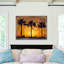Ensemble de palmiers en bois coucher de soleil Spates-123472070