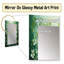 Blanc et vert Herbs Symphony II - miroir unique Herbs, grand miroir mural traditionnel, impression d'art en métal-1531546311