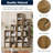 Modern Engineering Timber 4-Tier Open Storage Bookcases, Narrow Single-Column Shelving Unit, Freestanding Display Bookcase for Living Room Bedroom Home Office-1658198707