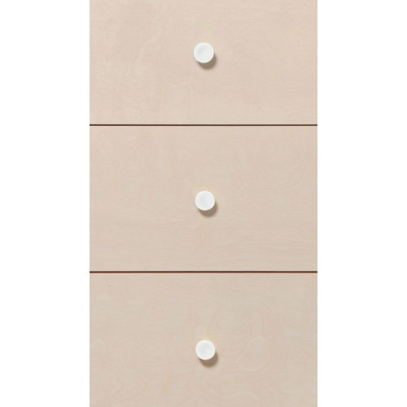 Gelato 1.25" Diameter Mushroom Knob, Ivory Boucle