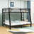 Metal Bunk Bed With Dual Side Ladders And Guardrail-1322669734