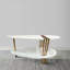 Table basse moderne, forme elliptique ovale