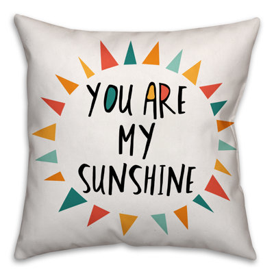  Housse et insert de coussin You Are My Sunshine Shape