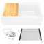 Farmhouse Apron 32.75'' L Single Basin Kitchen Sink-83250850