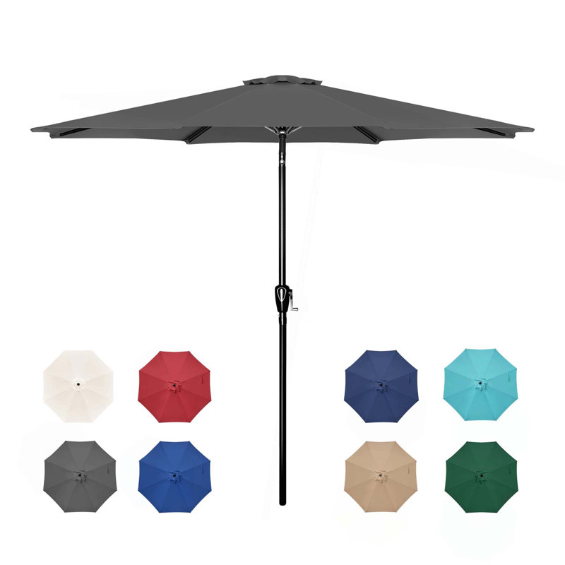 Parasol de patio pour l'extérieur, Gris