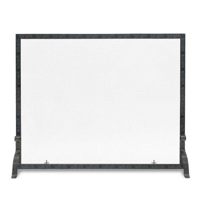 Bay Branch Embossed Single Panel Fireplace Screen