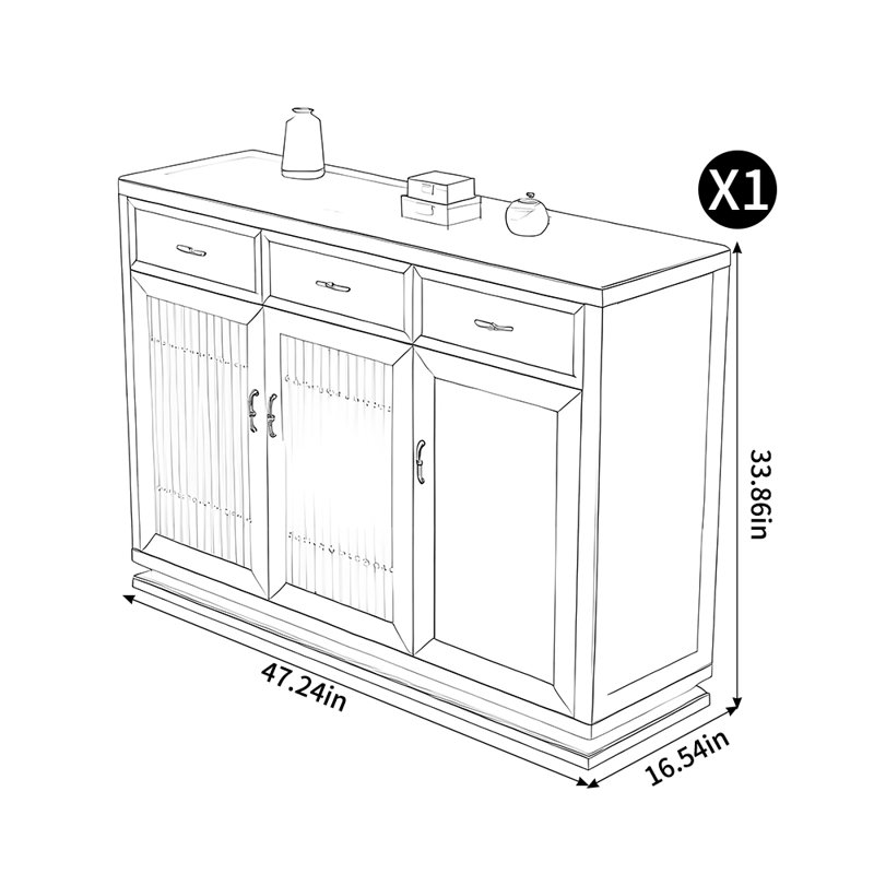 Chinese style floor standing shoe cabinet