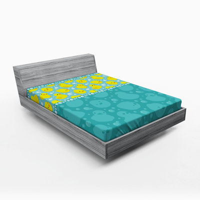 Squeaking Duck Microfibre Jersey Knit Fitted Sheet