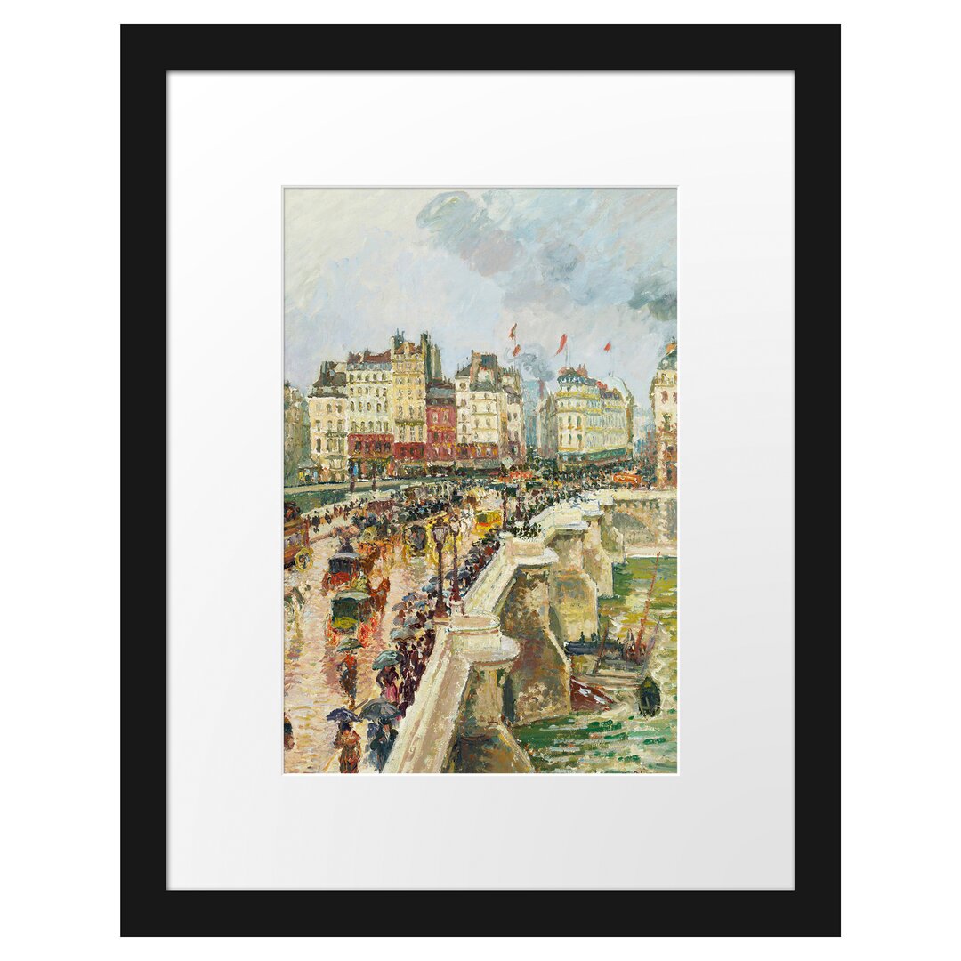 Gerahmter Kunstdruck Pont Neuf von Camille Pissarro