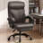 Ergonomic Office Chair with Footrest, High-Back Desk Chair with Lumbar Support and Flip-Up Arms, PU Leather Swivel Computer Task Chair for Home Office, Adjustable Rolling Chair - Gray-1362444965-1363452456