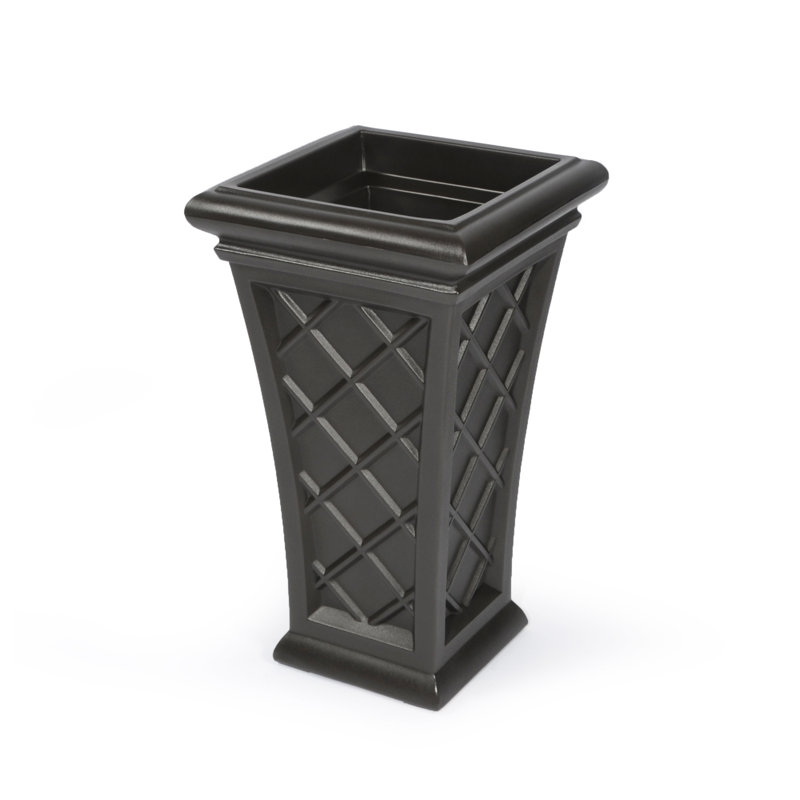 Georgian 28" Tall Planter, Espresso