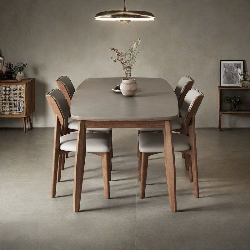 Table et chaise modernes et exquises, 5, H 29,5 po x L 62,9 po x l 31,4 po