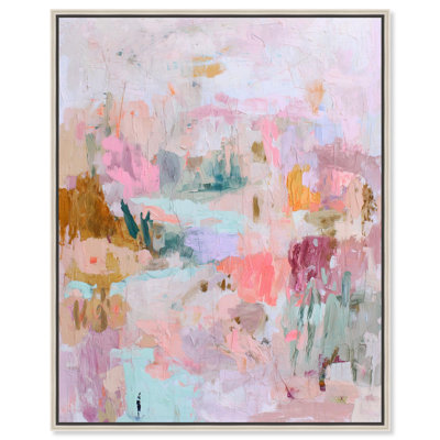 Impression sur toile rose Cotton Candy Sky III par Art Remedy, cadre noir, 16 x 20