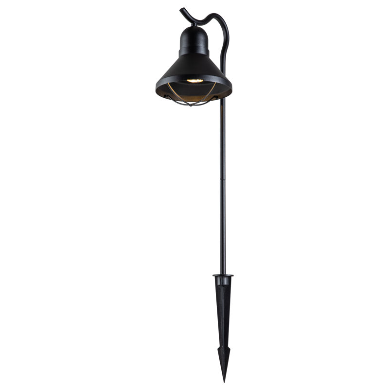 Matte Black Low Voltage Integrated LED Metal Pathway Light Kit