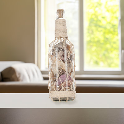 Durrett Seashells in Bottle with Abaca Net