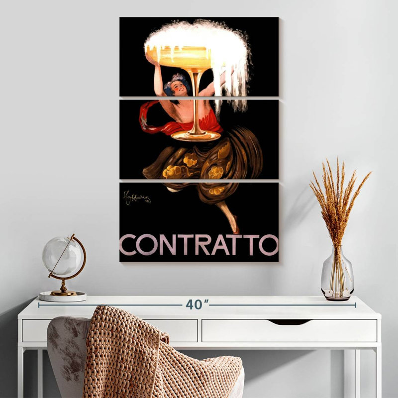 Contratto publicité pour alcool, H 32 po x l 20 po