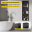 Niche de douche de salle de bain en acier inoxydable, tablette de niche de douche 36 x 12, installation horizontale verticale-106870465