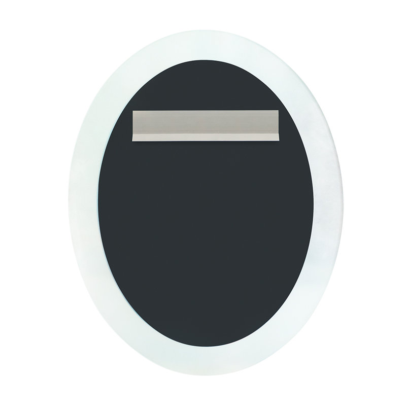 Mucci Glass Frame Oval Wall Mirror