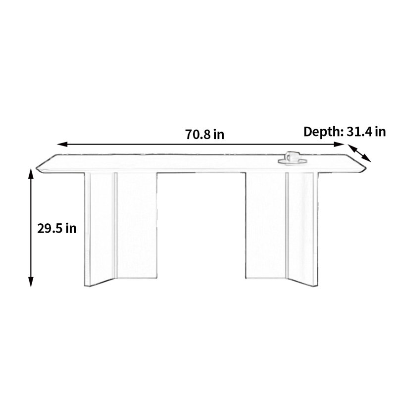 Rosmely, 29.5"H x 70.8"L x 31.4"W