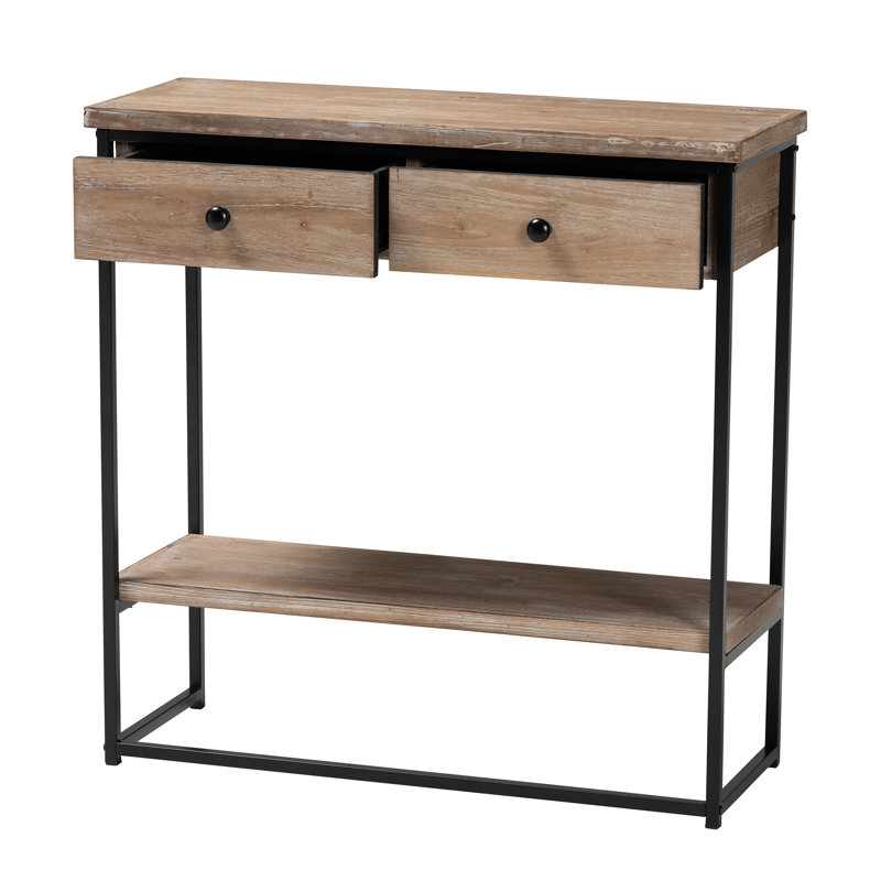 Console en bois massif 31,5 po
