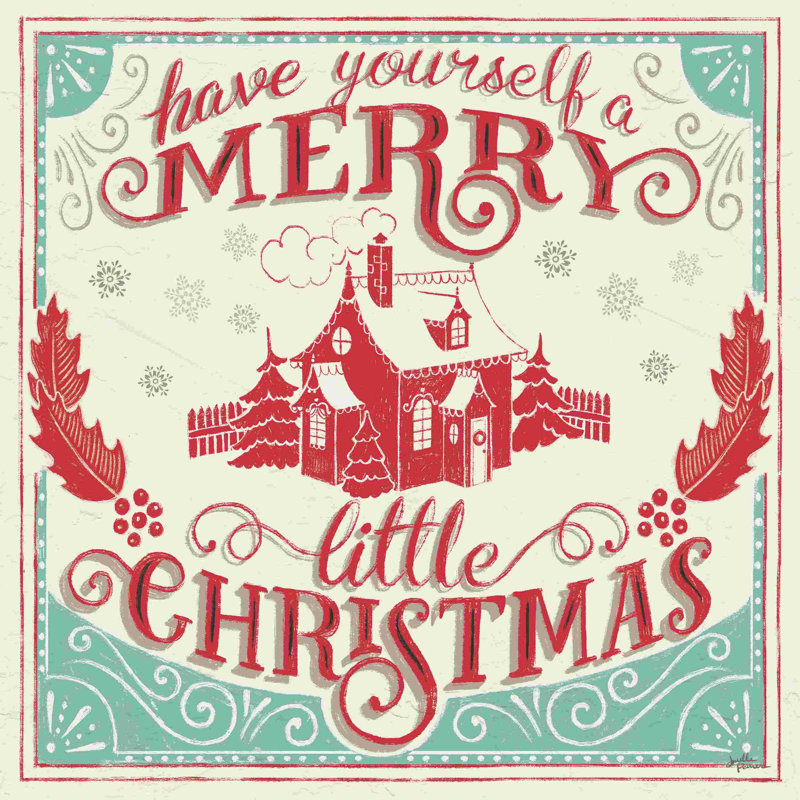Merry Little Christmas V, L 12 po x H 12 po