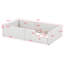 Lit plateforme tapissier avec garde-corps et station de charge-281628364