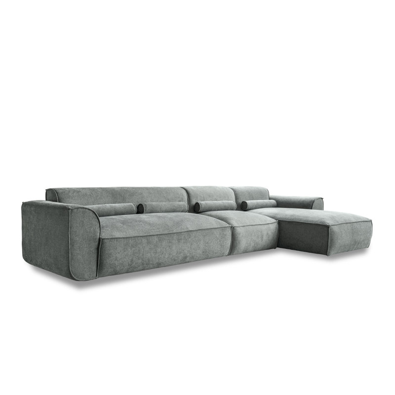 Flex Felix 6 Seater Corner Sofa , Olive, Right Hand Facing