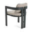 Chaise de patio d'extérieur en aluminium, ensemble de 2 avec coussins