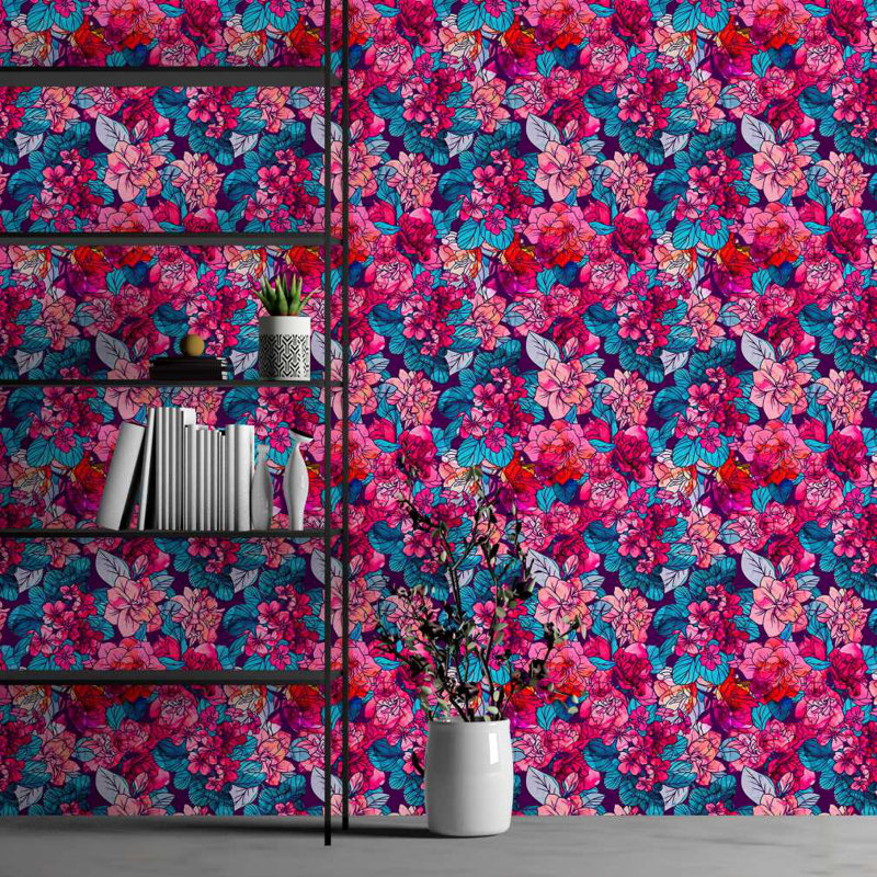 Rouleau de papier peint adhésif lisse L 8,5 pi x l 24 po Abelina