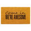 Tapis d'extérieur antidérapant Camellia We Awesome 29 po x 17 po