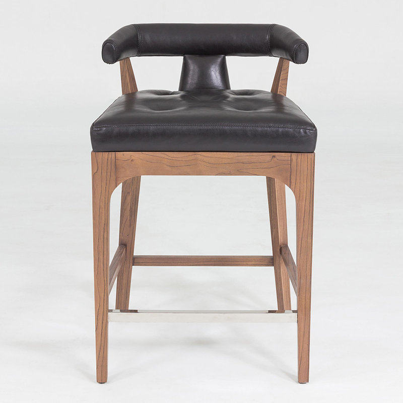 Moderno Stool, Black, Counter Stool (25" Seat Height)