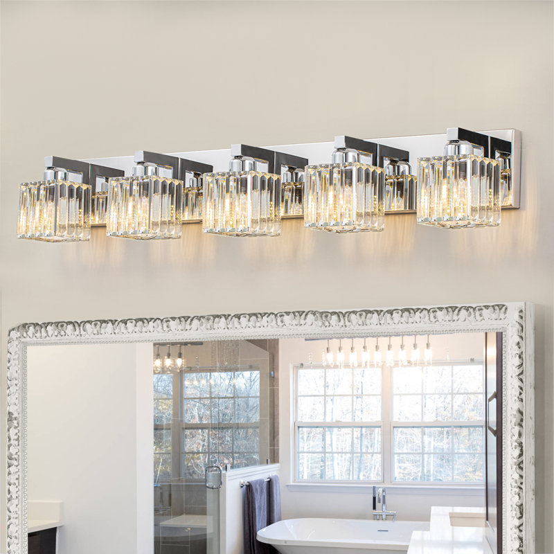 Éclairage pour meuble-lavabo à intensité variable Paislyn, Chrome, 5