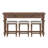 Clintwood French Country Style Storage Console Table and Stool Set