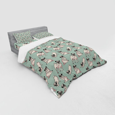 Pug Coastal Duvet Cover