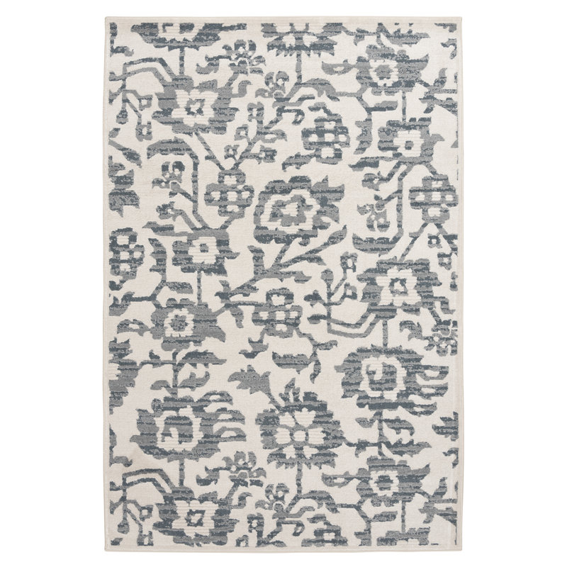 Tapis intérieur / extérieur en polypropylène / polyester Bungalow Rose Macfarlane, Rectangle 5 pi 3 po x 7 pi 7 po