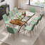 Ensemble de table de salle à manger extensible avec chaises en velours-1798613603-1800150392-1800150148
