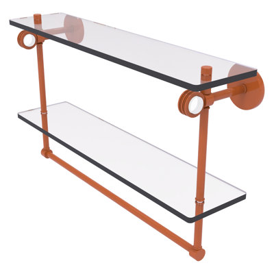 Tablette flottante 2 pièces avec barre à serviettes Clearview