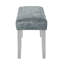 Banc rembourré en velours Miori