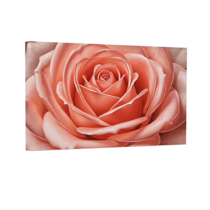 Motif floral de plantes roses et de plantes, H 12 po x l 18 po