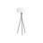 Lighting, 62"H, Floor Lamp, Black Metal, Ivory / Cream Shade, Contemporary-796887389