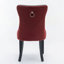 Chaise rembourrée en polyuréthane et velours-1309429676