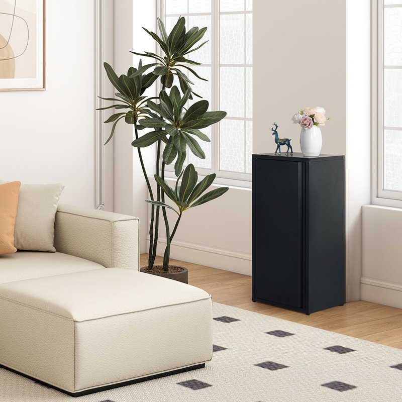 1 -Door Storage Cabinet, Black