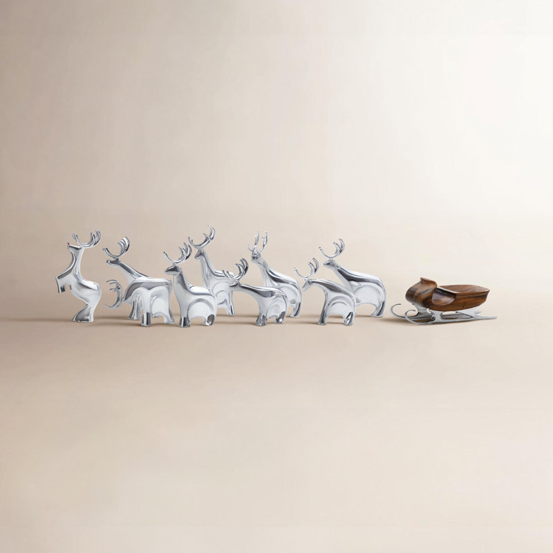 Nambe Holiday - Sleigh W/ Reindeer